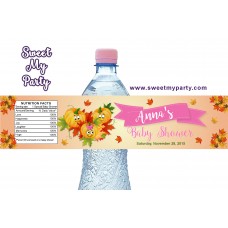 Pumpkin Baby Shower water bottle labels, (001bspump)